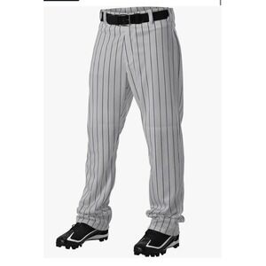 Rawlings Baseball Pants Mens XL Grey Blue Pinstripe BP95MR Adult Athletic Pants